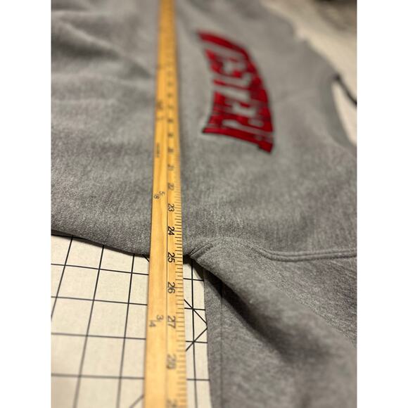 Vintage Western University Stitched Gray Red Sweatshirt Size L - Picture 6 of 7